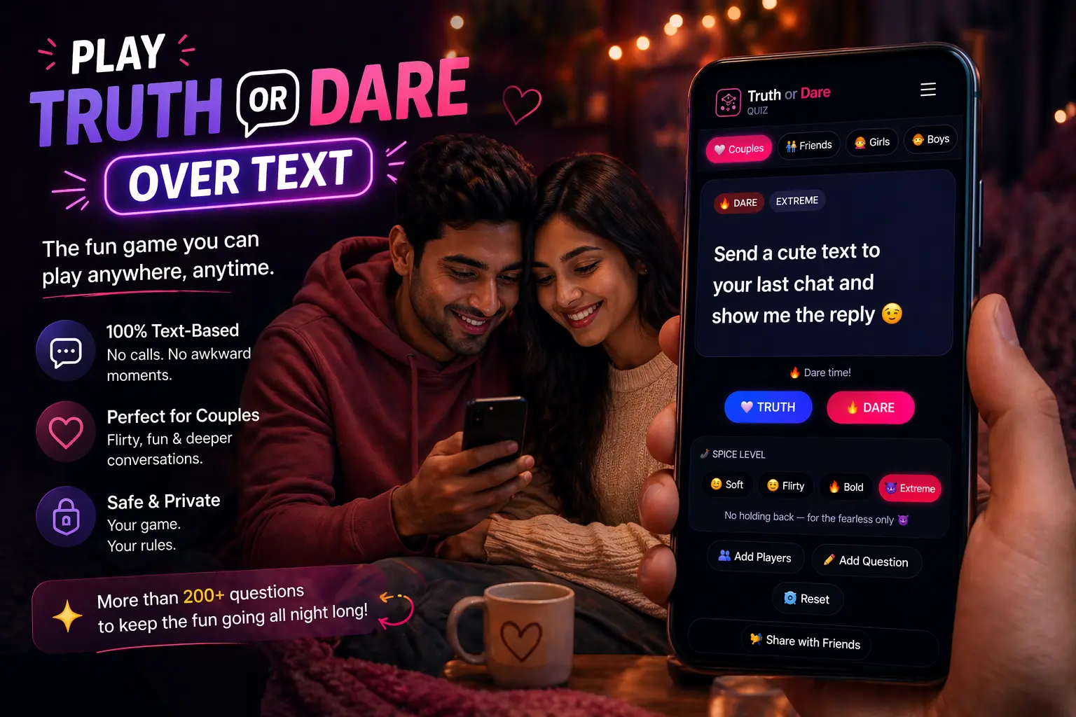 How to play truth or dare over text on mobile phone
